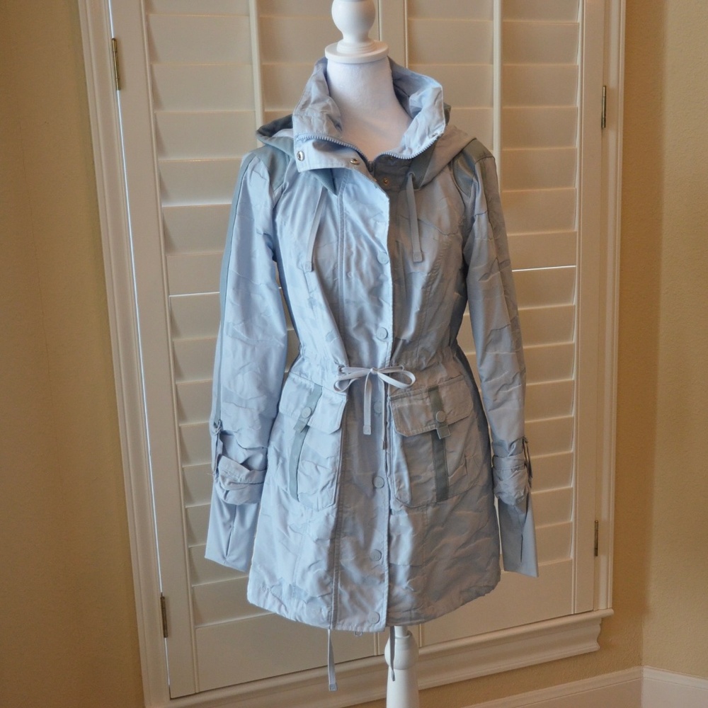 Blanc Noir Blue Camo Anorak Jacket